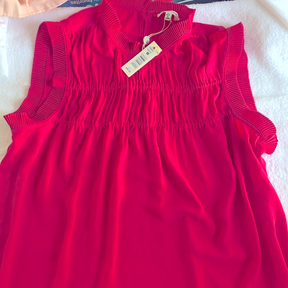 NWT MaxStudio Sleeveless Azalea Dressy blouse